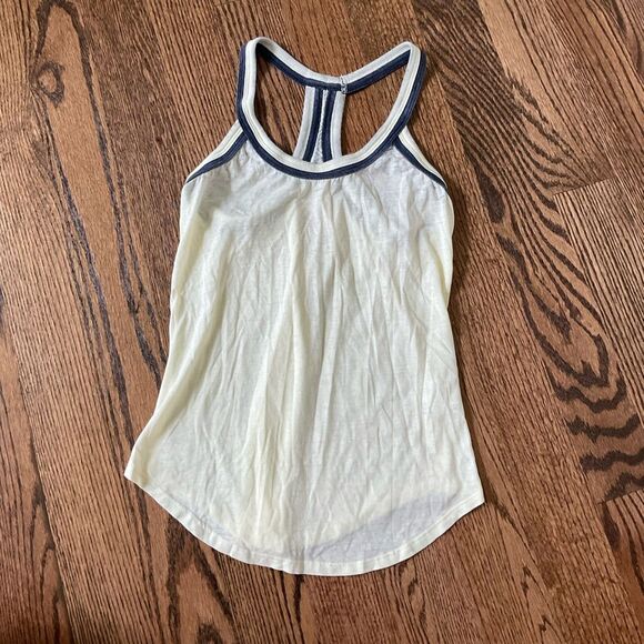 Chaser Light Yellow Racerback Sheer Tank Top - Picture 2 of 4